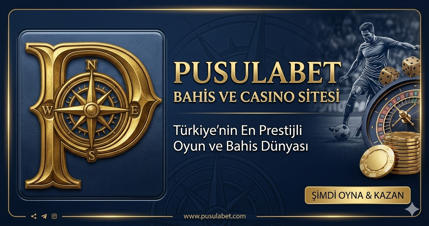 Pusulabet pusula logosu — sarı ve gri marka görseli